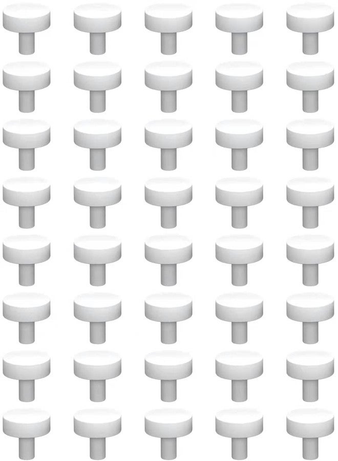 Saricho Ceramic White Coralline Coral frag Plugs Coral frag Base Round/Big Size Round/Hexagon (round24mm40pcs) - Image 1